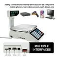 thumbnail image 4 of TOHU High Precision Digital Electronic Scale with Label Printer - Commercial Scale for Supermarket, Fruit Market & More, Ideal for Active Use, 4 of 9