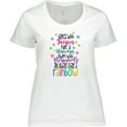 thumbnail image 3 of Inktastic Dance with Fairies, Ride a Unicorn, Swim with Mermaids Women's Plus Size T-Shirt, 3 of 5