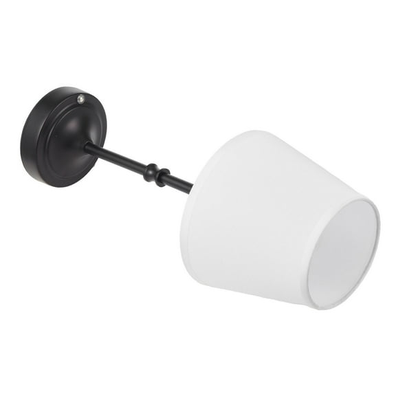 Cordless LED Desk Lamp with Fabric Shade, 5200mAh Rechargeable Battery, Sleek Black Table Lamp for Bedside or Study