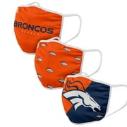 Denver Broncos FOCO Adult Face Covering 3-Pack