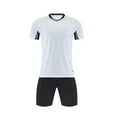 thumbnail image 2 of HAOTAGS Big Boys 2pc Sport Sets（4-16）, Football Training Uniform Basketball Sport Short Set White, 2 of 4