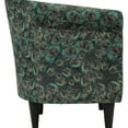 thumbnail image 6 of Fox Hill Trading Eclectic Polyester Newport Club Chair, Peacock, 6 of 7