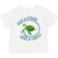thumbnail image 3 of Inktastic Skip a Straw Save a Turtle with Cute Green Sea Turtle Boys or Girls Toddler T-Shirt, 3 of 5