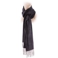 thumbnail image 3 of Cashmere Feel New England Plaid Scarf - 100% Acrylic - Super Soft - Dark Gray, 3 of 7