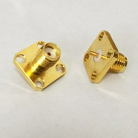 Surface Mount Post Adapter - RF Adapter SMA 4 Hole Panel Mount Connector Female Jack With Dielectric And Solder Post Ships Quickly From USA