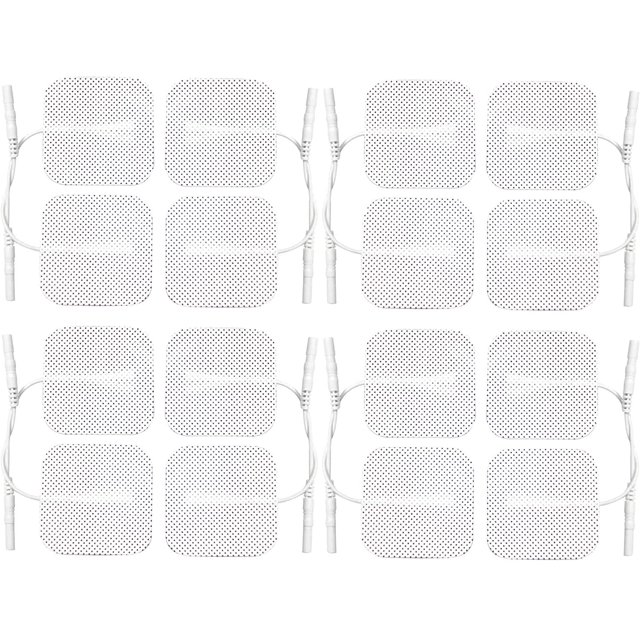 16 electrodos de la más alta calidad, electrodos Tens autoadhesivos extra duraderos, tamaño 4 cm x 4 cm Xemadio HFP-0174