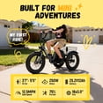 thumbnail image 5 of ESKUTE Folding Electric Tricycle for Beginners – 16" x 3.0 Fat Tires, 250W Motor, 302Wh Battery, Step-Thru Design, 12 MPH, Black, 5 of 7