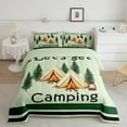 thumbnail image 1 of Erosebridal Camping Car Bedding Toddler Comforter Set, Camper Down Comforter, Rustic Farmhouse Decor, Reversible 2 Pieces, 1 of 7
