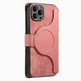 thumbnail image 2 of Feishell For iPhone 13 Pro Max Wallet [Support Magsafe Charger] Magnetic Detachable Flip Leather Phone Case with Card Slots[RFID Blocking], Zipper Bag, Kick-Stand For iPhone 13 Pro Max, Pink, 2 of 13