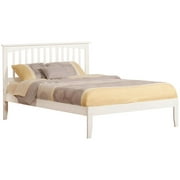 Leo & Lacey Twin Spindle Platform Bed in White