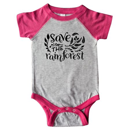 

Inktastic Save the Rainforest with Leaves Gift Baby Boy or Baby Girl Bodysuit