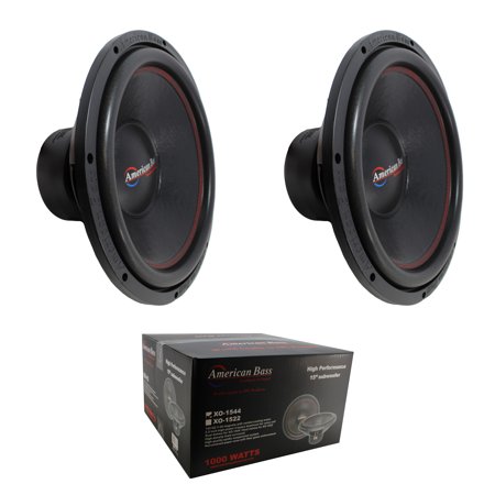2 x 15" Subwoofer 2000W 4 Ohm DVC Pro Car Audio American Bass