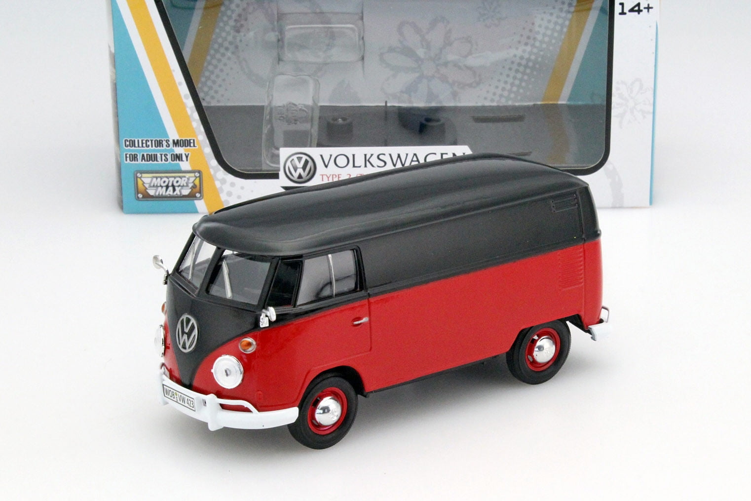 Motor Max 1 24 W B Volkswagen Type 2 T1 Delivery Van bkrd Walmart Com Walmart Com