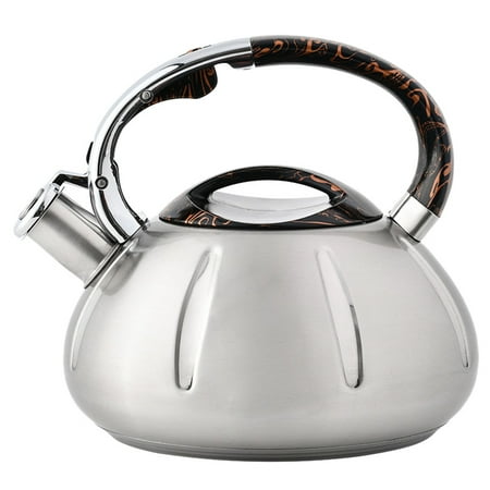 

HEMOTON 3L Stainless Steel Stovetop Whistling Teakettle Household Tea Kettle Tea Pot