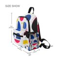 thumbnail image 3 of FORMRS Kids School Backpack with Front Zippered Pocket 12" Student Travel Daypack, Blue Retro Shapes, 3 of 6