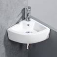 thumbnail image 4 of Lavabo de baño XIFIRY mini de esquina 33 x 33 x 13 cm con kit cromado, 4 of 8