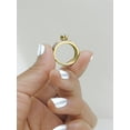 thumbnail image 5 of Halo Jewelers 0.76 Cttw 14k Yellow Gold Round & Baguette Cut Natural Diamond Cluster Bridal Set Engagement Wedding Ring | H-I Color, I2 Clarity, 5 of 6