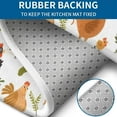 thumbnail image 4 of White Chicken Cartoon Pattern Bathroom Rugs Sets 3 Piece,Toilet Cover Set,Absorbent Non Slip Bathroom Mats Sets with U-Shaped Contour Rug Toilet Rug Set, 4 of 5