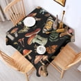 thumbnail image 2 of Red Mushroom Butterfly Black Pattern Square Tablecloth,Waterproof Square Table Cover,Wipeable Spillproof Washable Table Cover for Home Kitchen Party Decor 42"X42"(107x107cm), 2 of 6