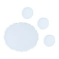 thumbnail image 6 of OUNONA Cup Mat Mold Set, White Silicone DIY Trays for Desktop Organizers, 6 of 7