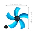 thumbnail image 3 of 16inch 18inch Fan Replacement Metal Aluminum With Nut Cover Base For Fan Replacement Part For Home Stand Table Fans, 3 of 4