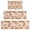 Pioneer Flower Floral-3, variant on Pioneer Flower Floral Print Pattern Kitchen Rugs Sets Of 3,Kitchen Runner Rugs Non Skid Washable,Decorative Kitchen Floor Mats for Kitchen,Sink,Laundry,17"x30"+ 17"x47" + 17"x59"