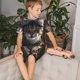 thumbnail image 4 of Balery Pilot Cat In Vintage Plane Conjunto de Pijama Infantil de Manga Corta con Estampado – Ropa de Dormir de Algodón Suave-3X-Large, 4 of 6