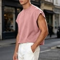 thumbnail image 4 of Kalauyu Sleeveless Athletic Tank Tops for Men Round Neck Cotton Blend Loose Summer Breathable Solid Color Workout Sleeveless Tees, 4 of 9