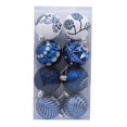 thumbnail image 1 of AMERTEER 8Pcs Christmas Tree Color Ball Color Drawing Shatterproof Boxed Glitter Multi-styles Scene Layout Lanyard Xmas Party Decor Hanging Ball Pendant for Festival, 1 of 10