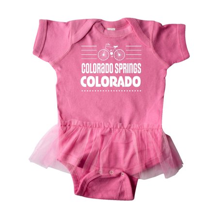 Colorado Springs Colorado Biking Infant Tutu Bodysuit