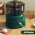 thumbnail image 3 of AMERTEER Electric Mini Garlic Chopper Portable Food Processor Vegetable Chopper Blender  Green, 3 of 8