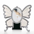thumbnail image 1 of Rhinestone Decorated Ellipse escalewing Diseño Vintage Metal Photo Frame Home Decor Deskto Tooarts escultura de hierro, 1 of 7