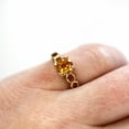 thumbnail image 4 of 14k Yellow Gold Plated 1.4 ctw Natural Yellow Citrine 5 Stone Solitaire Ring, 4 of 6
