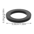 thumbnail image 2 of OFFIGAM 20Set Garden Hose Gaskets Rubber Prevent Leaks For Plumbing Hose Black, 2 of 8