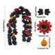 thumbnail image 3 of Guirnalda de ratán de hoja de arce de Halloween | Enredadera colgante de seda artificial negra • Decoración para chimenea interior de 28x25 cm • Acento navideño de otoño para Acción de Gracias •, 3 of 6