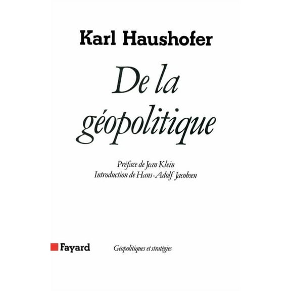 De la gÃ©opolitique, (Paperback)