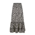 thumbnail image 6 of Njagoc3 Womens High-Waisted Leopard Print Tiered Maxi Skirt with Ruffled Layers for Summer Resort Parties & Bold Fashion Looks, 6 of 6