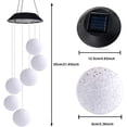 thumbnail image 3 of HUGFEGWE Solar Windbell Light Wind Chime Solar Powered Crystal Ball LED Color Wind Bell Light for Garden Patio Home Decoration U2536-15193, 3 of 9