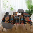 thumbnail image 3 of Yayeee Tablecloths 54" x 54" Rectangle Wrinkle Resistant Party Table Cover, Black Geometric, 3 of 8