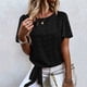 thumbnail image 1 of Pntutb - Camiseta de manga corta para mujer con cuello redondo sólido Pntutb Pntutb-3397, 1 of 9