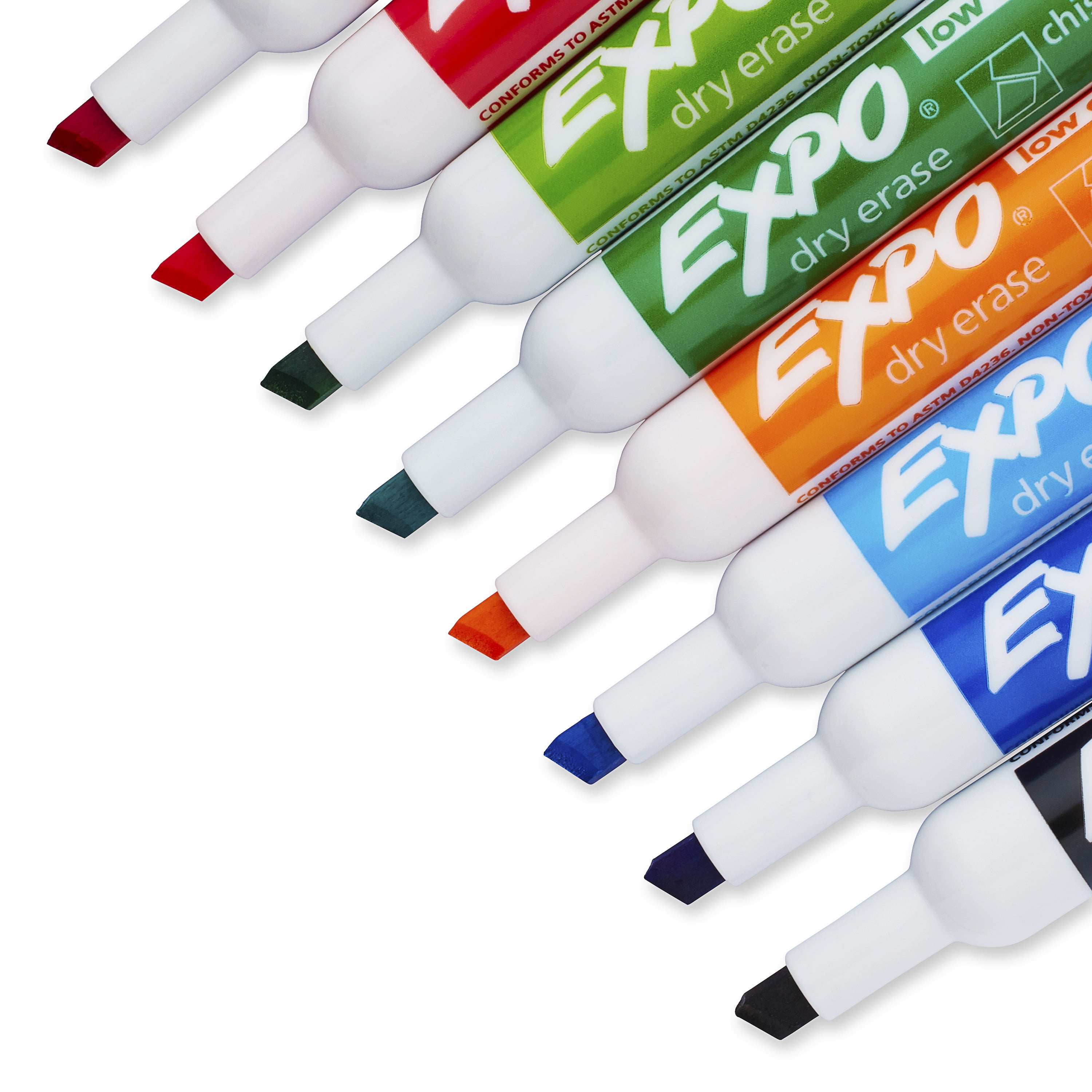 Expo Dry Erase Markers, Fine Point, Intense Colors - 8 pack