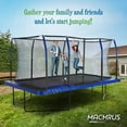 thumbnail image 6 of 8' X 14' Gymnastics Style, Rectangular Trampoline Set with Premium Top-Ring Enclosure System - Blue/Black, 6 of 6