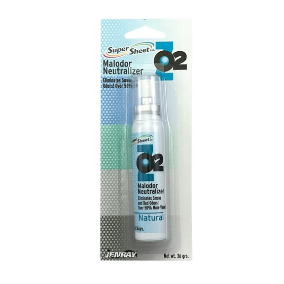 Jenray Super Sheet Malodor Neutralizer, Odor Eliminator & Smoke Neutralizer Spray, Natural, 36 grs