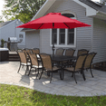 thumbnail image 2 of Alden Design 7.5FT Patio Umbrella with 6 Ribs Push Button Tilt and Crank for Garden, Red, 2 of 9