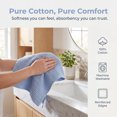 thumbnail image 4 of REGALWOVEN Cotton Hand Towel Set, 13" x 30" Solid Waffle Hand Towels, Soft Towels for Bathroom, Hotel and Spa Steel Blue 1-Piece, 4 of 7