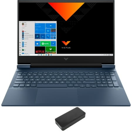 HP Victus 16z Gaming/Entertainment Laptop (AMD Ryzen 5 5600H 6-Core, 16.1in 60Hz Full HD (1920x1080), NVIDIA RTX 3050 Ti, 32GB RAM, 2TB PCIe SSD, Win 11 Pro) with DV4K Dock