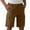 Brown, variant on SYMOID Men's Green Cargo Shorts Size XS - 100% Polyester Quick-Drying | Multi-Pockets Elastic Waist | Casual & Outdoor Daily Wear