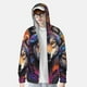 thumbnail image 2 of Balery Colorful Wolf Head Sudadera ligera de manga larga con capucha y protección solar UPF 50+ para hombre y mujer, ideal para pesca y running-X-Large, 2 of 7