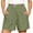 Army Green-women shorts, variant on Linen Shorts for Women Dressy High Waisted Casual Elastic Pleated Wide Leg Summer Shorts with Pockets