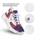 thumbnail image 3 of Stripe Line Pattern Walking Shoes for Men Woman Lightweight Tennis Fashion Elastic Sports Shoes Cushion Basketball Shoes, 3 of 7